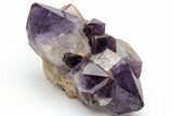 Deep Purple Amethyst Crystal Cluster With Large Crystals #223287-1